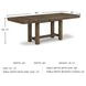 Moriville Grayish Brown Extendable Rectangular Dining Table