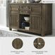 Moriville Grayish Brown Server