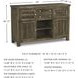 Moriville Grayish Brown Server