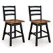 Wildenauer Brown and Black Swivel Bar Stool