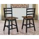Wildenauer Brown and Black Swivel Bar Stool