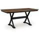 Wildenauer Deep Brown and Satin Black Extendable Rectangular Counter Height Dining Room Set