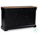 Wildenauer Deep Brown and Satin Black Extendable Rectangular Counter Height Dining Room Set
