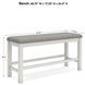 Robbinsdale Antique White Counter Height Bench