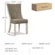 Bolanburg Two Tone Dining Upholstered Side Chair Set of 2