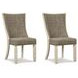 Bolanburg Two Tone Dining Upholstered Side Chair Set of 2