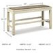 Bolanburg Two Tone Counter Height Dining Bench