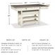 Bolanburg White and Gray Rectangular Counter Height Dining Table