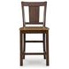 Sharlander Dark Brown Bar Stool Set of 2