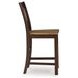 Sharlander Dark Brown Bar Stool Set of 2