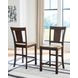 Sharlander Dark Brown Bar Stool Set of 2