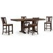 Sharlander Dark Brown 86" Extendable Rectangular Counter Height Dining Table