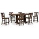 Sharlander Dark Brown 86" Extendable Rectangular Counter Height Dining Table