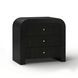 Hump Black Arched 3 Drawer Chest