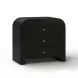 Hump Black Arched 3 Drawer Chest