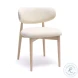 Zinea Cream Performance Textured Velvet Dining Chair