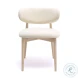 Zinea Cream Performance Textured Velvet Dining Chair