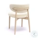Zinea Cream Performance Textured Velvet Dining Chair