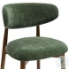 Zinea Forest Green Performance Textured Velvet Dining Chair