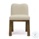 Tiara Cream Performance Basketweave Fabric Dining Chair
