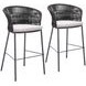 Freycinet Natural Outdoor Bar Stool Set of 2