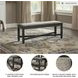 Tyler Creek Black And Gray Upholstered Bench