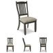 Tyler Creek Black And Gray Upholstered Side Chair Set of 2