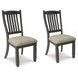 Tyler Creek Black And Gray Upholstered Side Chair Set of 2