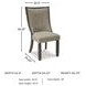 Tyler Creek Black And Gray Upholstered Host Chair Set of 2