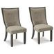 Tyler Creek Black And Gray Upholstered Host Chair Set of 2