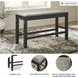 Tyler Creek Antique Black Double Counter Height Dining Bench
