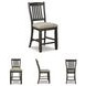 Tyler Creek Black And Gray Upholstered Bar Stool Set of 2