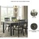 Tyler Creek Black And Gray Rectangular Dining Table