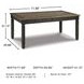 Tyler Creek Black And Gray Rectangular Dining Table