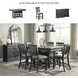 Tyler Creek Black And Gray Rectangular Counter Height Dining Table