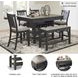 Tyler Creek Black And Gray Rectangular Counter Height Dining Table