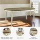 Realyn White Oval Extendable Dining Table