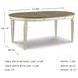 Realyn White Oval Extendable Dining Table