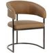 Rosmere Milliken Cognac Upholstered Dining Arm Chair