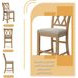 Havonplane Distressed Light Brown Pine Counter Height Stool Set Of 2