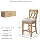Havonplane Distressed Light Brown Pine Counter Height Stool Set Of 2