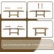 Havonplane Distressed Light Brown Pine Extendable Counter Height Dining Table