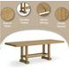 Havonplane Distressed Light Brown Pine Extendable Counter Height Dining Table