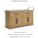 Havonplane Distressed Light Brown Pine Server