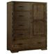 Dovetail Graphite 5 Drawer Chifferobe