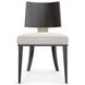 Champagne Gray Upholstered Side Chair Set of 2