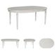 Montelaine Antique White Extendable Dining Table