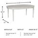 Montelaine Antique White Extendable Dining Table