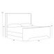 Ellisford Copenhagen White King Upholstered Panel Bed