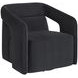 Llorente Abbington Black Swivel Upholstered Lounge Chair